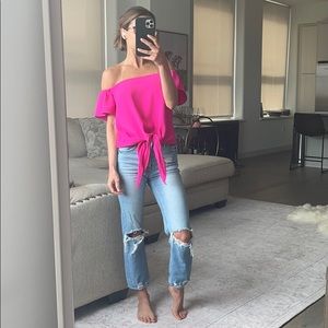 Amanda Uprichard Off the shoulder top